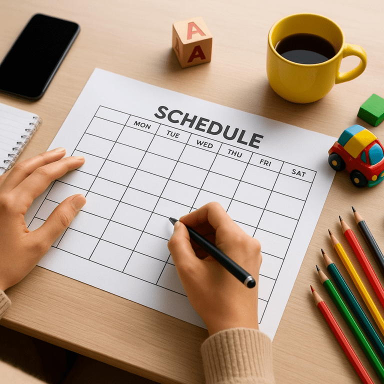 Jak tworzyć harmonogram zajęć dla dziecka
