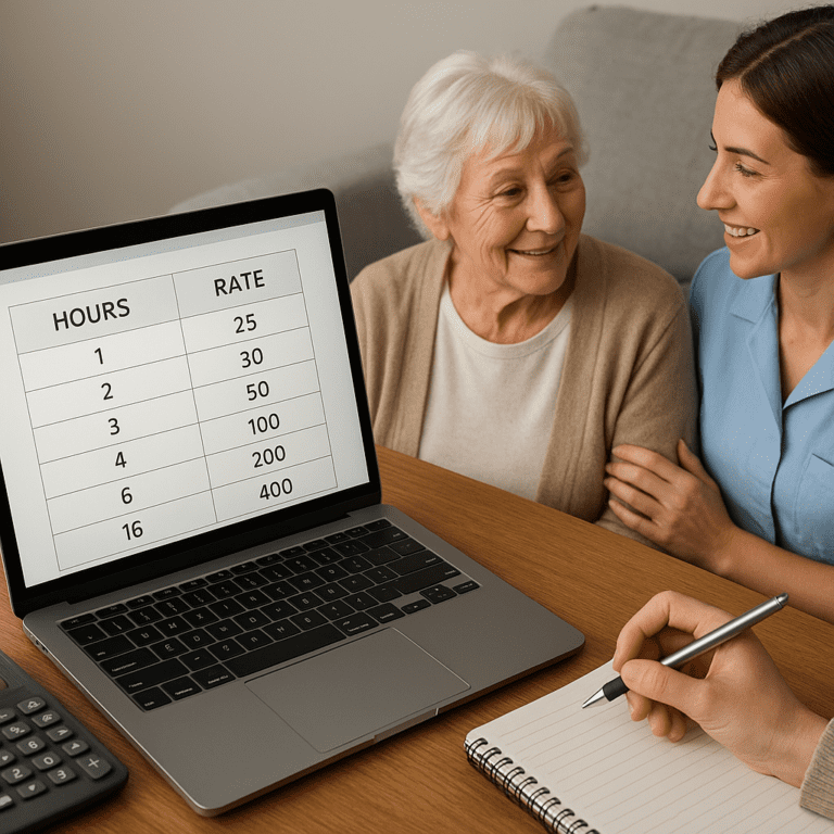 Jak ustalić stawkę godzinową dla opiekunki